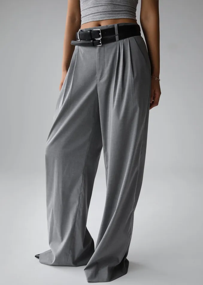 The Frankie Shop Bottoms Linna Trousers 8211 Light Grey 8211 Women