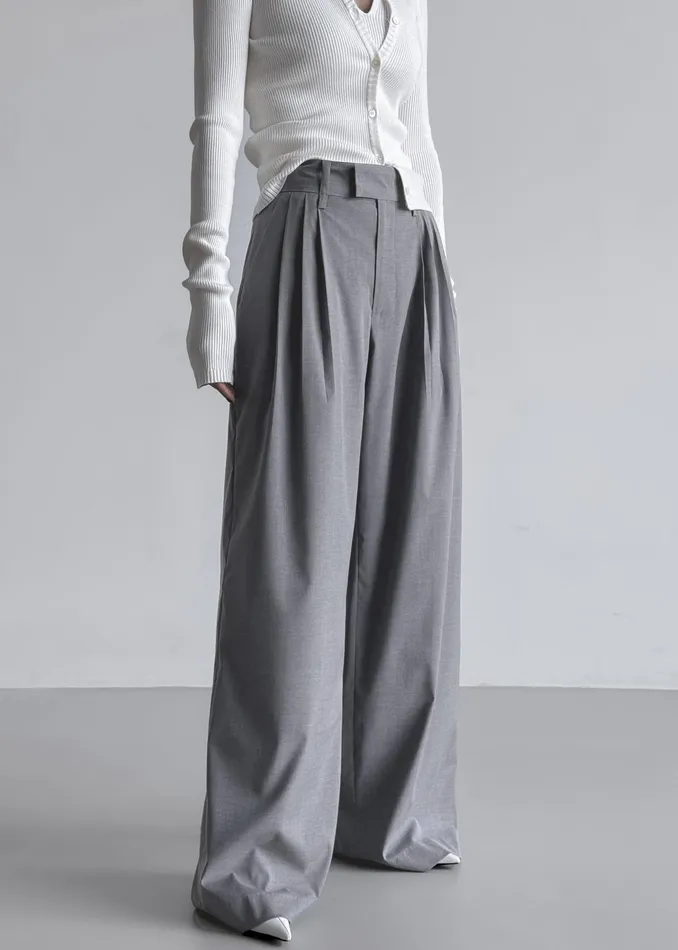 The Frankie Shop Bottoms Linna Trousers 8211 Light Grey 8211 Women