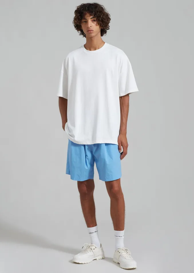 The Frankie Shop Bottoms Matthias Boxer Bermuda Shorts 8211 Blue 8211 Men