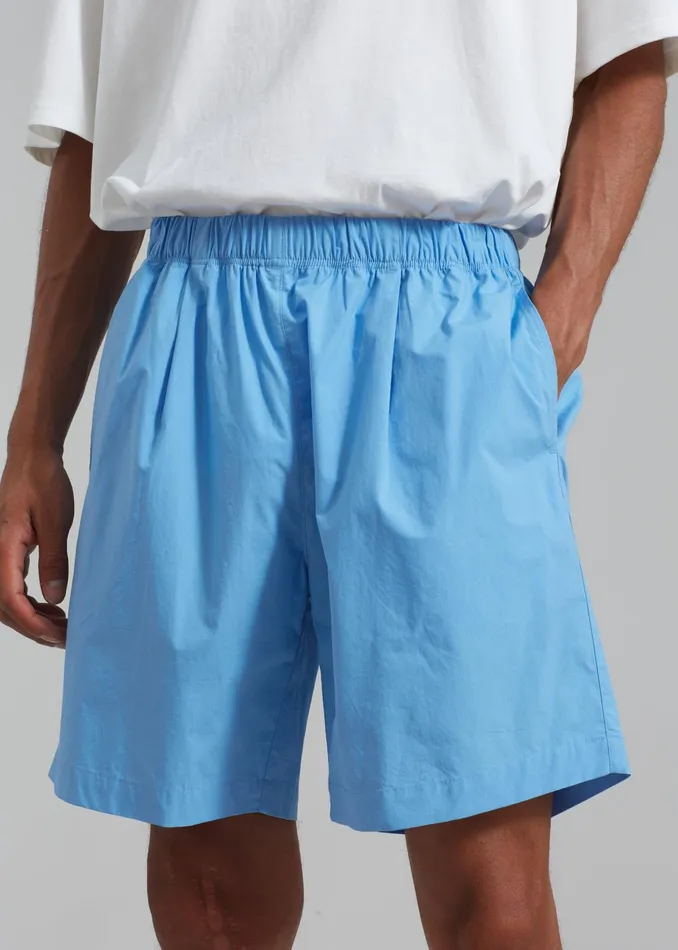 The Frankie Shop Bottoms Matthias Boxer Bermuda Shorts 8211 Blue 8211 Men