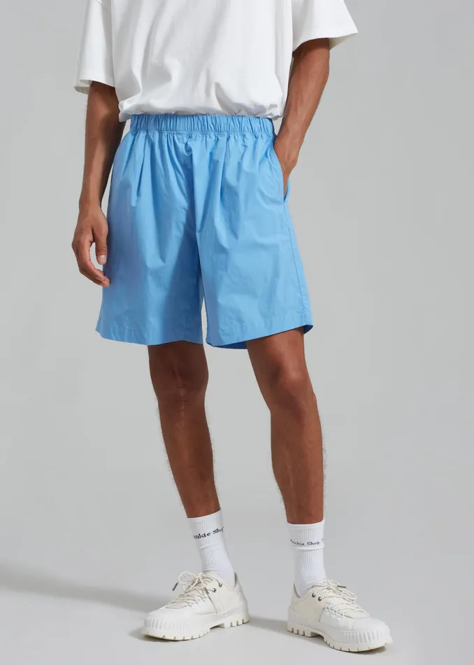 The Frankie Shop Bottoms Matthias Boxer Bermuda Shorts 8211 Blue 8211 Men