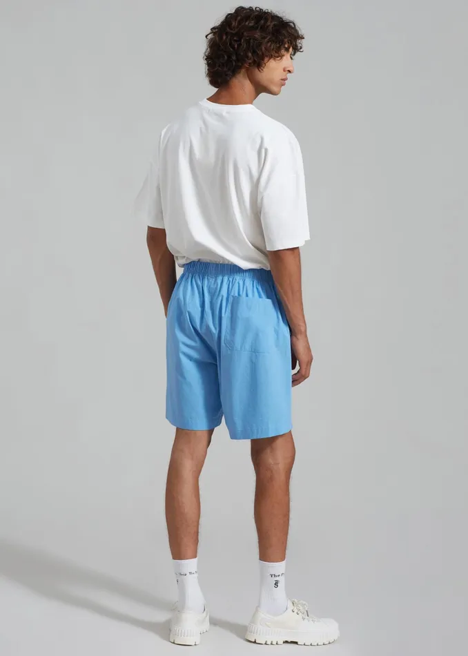 The Frankie Shop Bottoms Matthias Boxer Bermuda Shorts 8211 Blue 8211 Men
