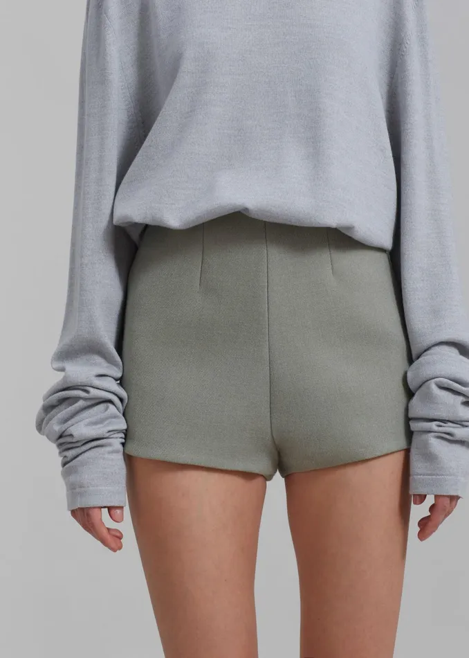 The Frankie Shop Bottoms Mira Hot Pants 8211 Sage 8211 Women