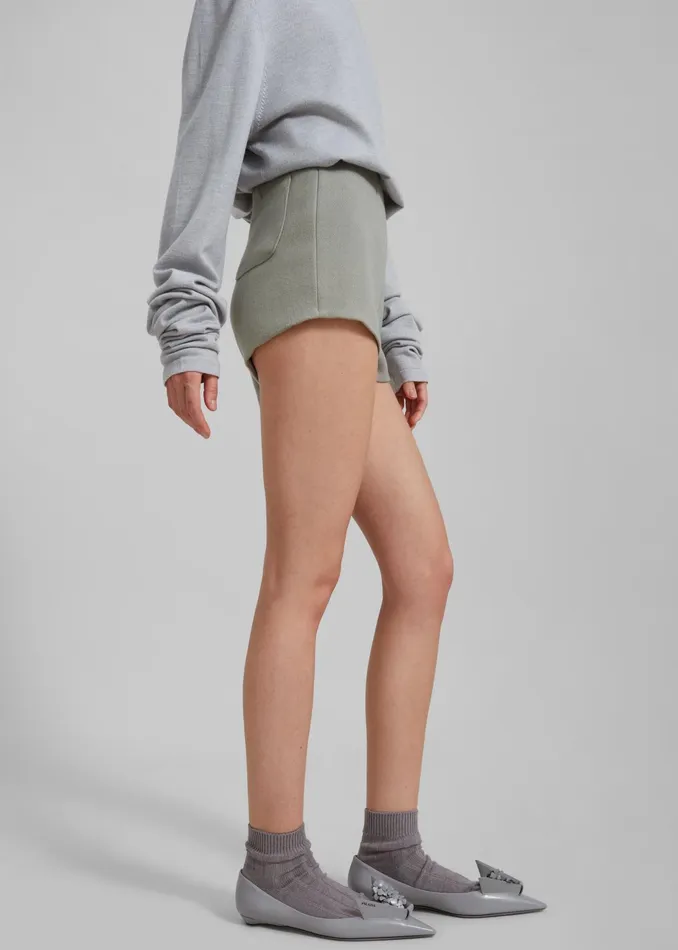 The Frankie Shop Bottoms Mira Hot Pants 8211 Sage 8211 Women
