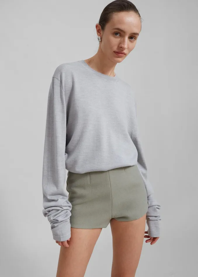 The Frankie Shop Bottoms Mira Hot Pants 8211 Sage 8211 Women