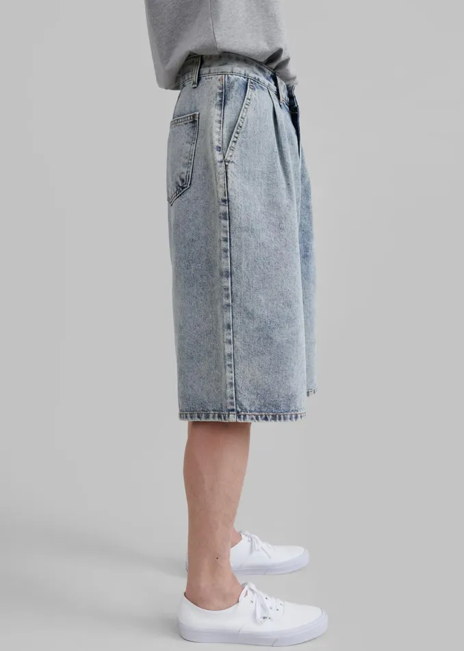 The Frankie Shop Bottoms Otto Denim Bermuda Shorts 8211 Blue 8211 Men