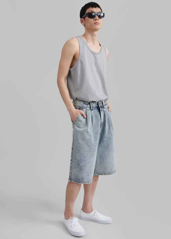 The Frankie Shop Bottoms Otto Denim Bermuda Shorts 8211 Blue 8211 Men