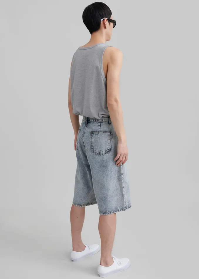 The Frankie Shop Bottoms Otto Denim Bermuda Shorts 8211 Blue 8211 Men