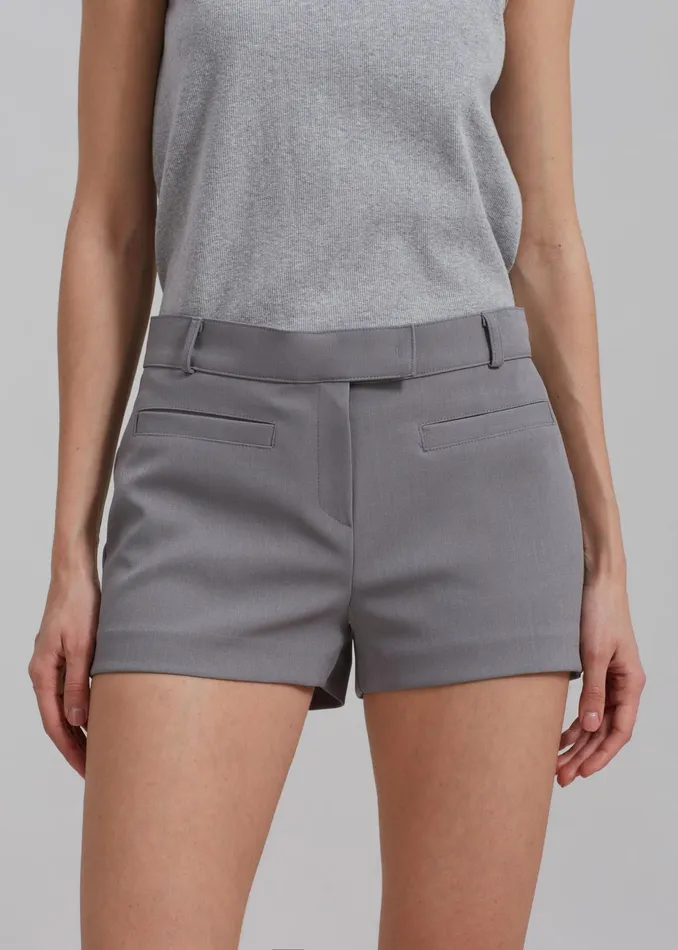 The Frankie Shop Bottoms Pia Hot Pants 8211 Grey 8211 Women