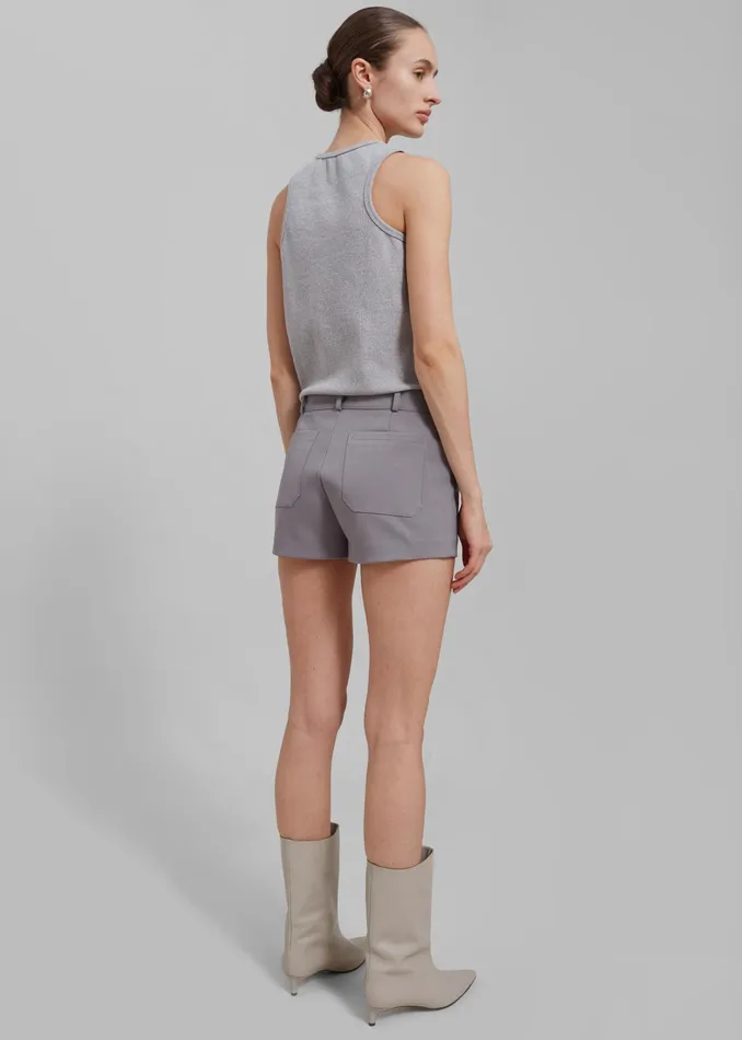 The Frankie Shop Bottoms Pia Hot Pants 8211 Grey 8211 Women