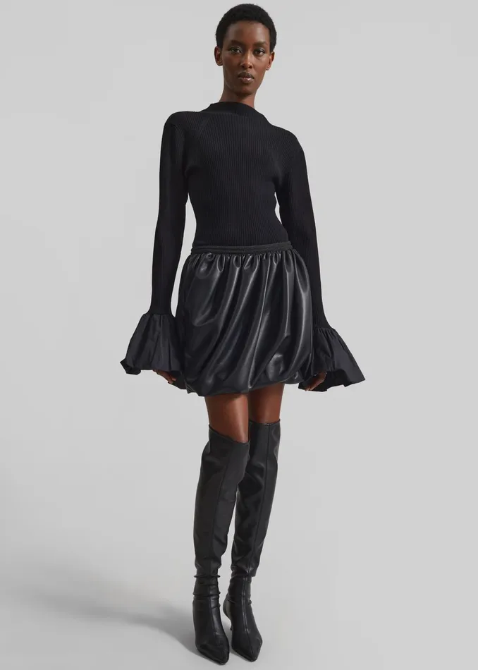 The Frankie Shop Bottoms Rotate Balloon Skirt 8211 Black 8211 Women