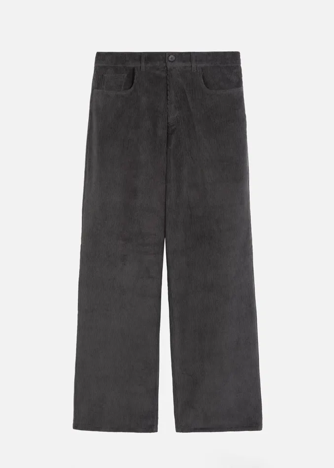 The Frankie Shop Bottoms Wharton Corduroy Pants 8211 Charcoal 8211 Men