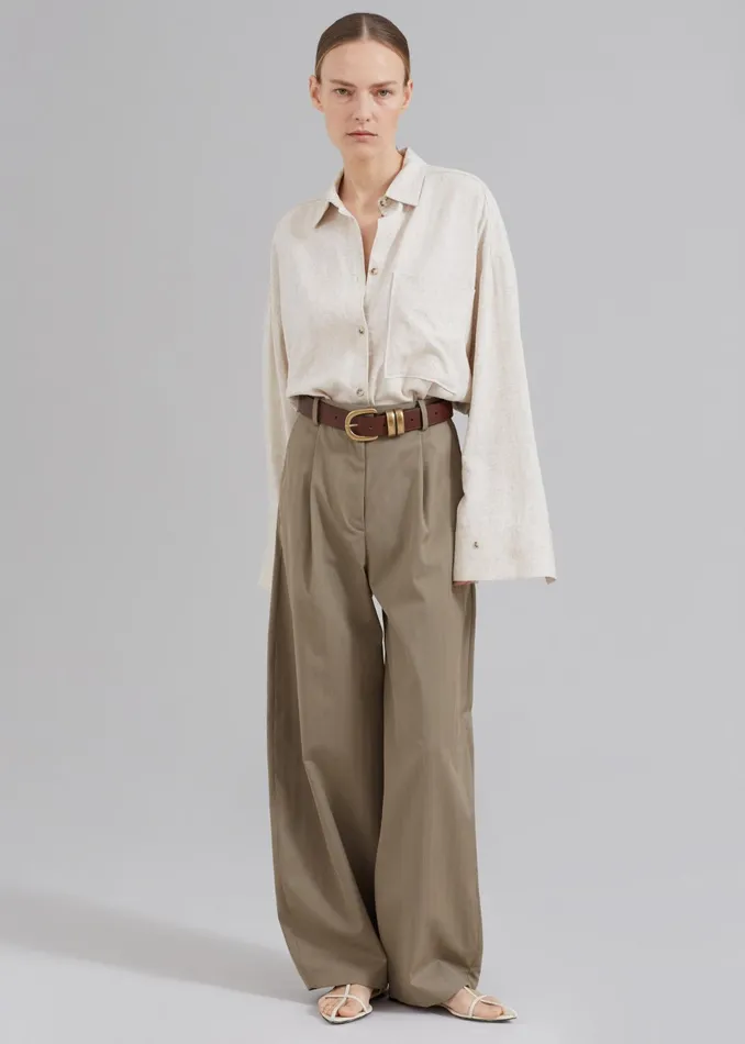 The Frankie Shop By Malene Birger Zoira Belt 8211 Dark Brown 8211 Women