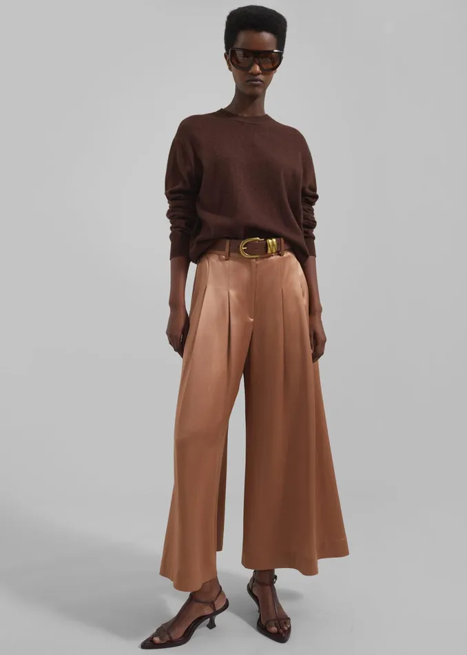 The Frankie Shop By Malene Birger Zoira Belt 8211 Dark Brown 8211 Women