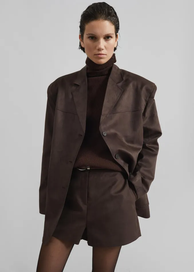 The Frankie Shop Knitwear Devar Turtleneck Sweater 8211 Brown 8211 Women