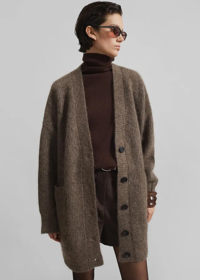 The Frankie Shop Knitwear Devar Turtleneck Sweater 8211 Brown 8211 Women