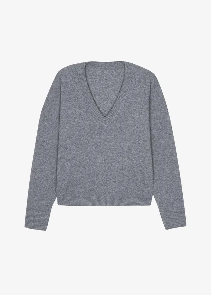 The Frankie Shop Knitwear Isha Sweater 8211 Grey 8211 Women