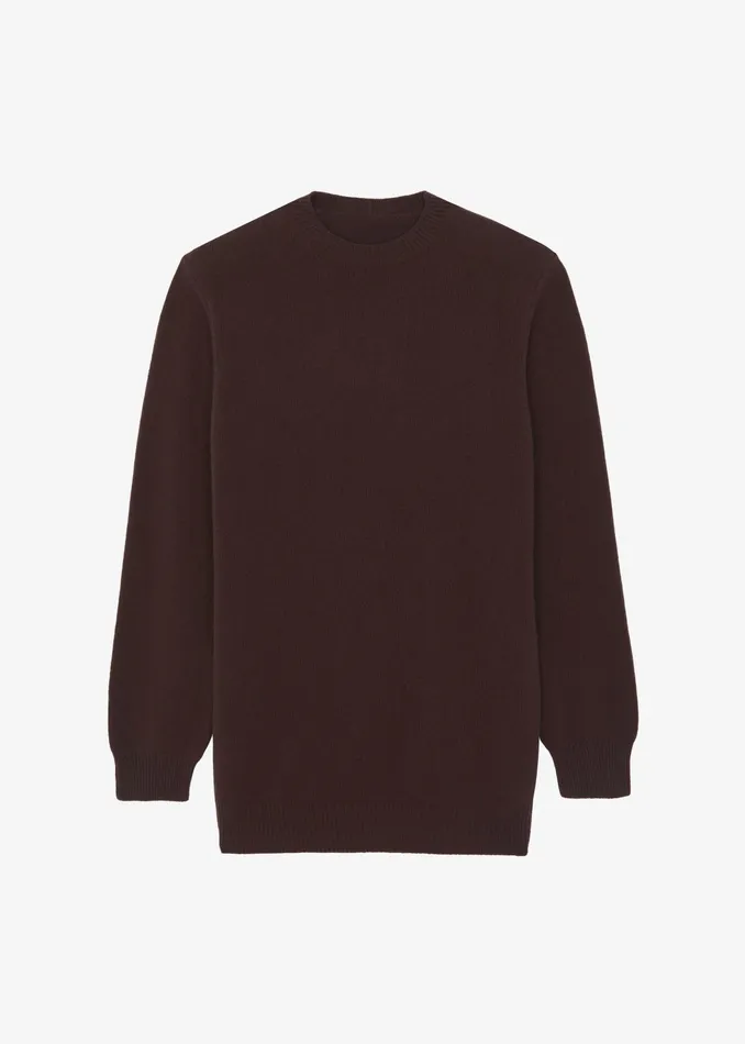 The Frankie Shop Knitwear Maxime Knit Sweater Dress 8211 Brown 8211 Women