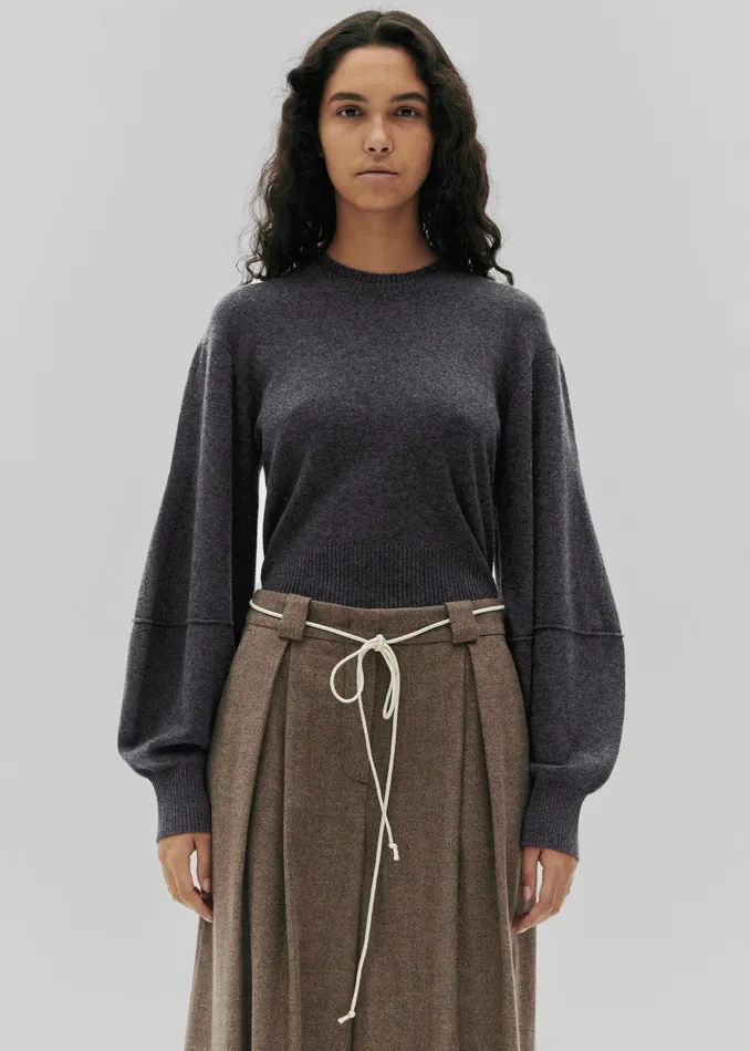 The Frankie Shop Knitwear The Garment Piemonte Sweater 8211 Grey Melange 8211 Women