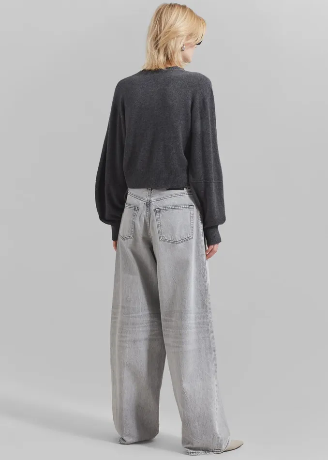 The Frankie Shop Knitwear The Garment Piemonte Sweater 8211 Grey Melange 8211 Women
