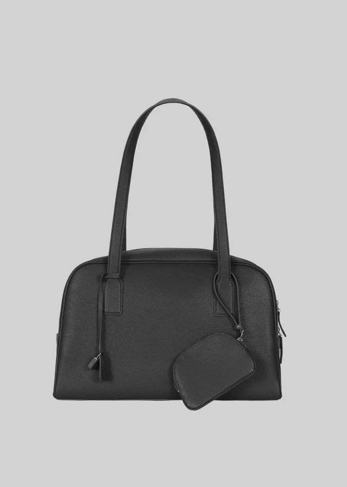 The Frankie Shop Noho Leather Shoulder Bag 8211 Black 8211 Women