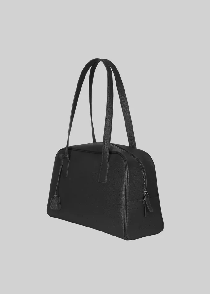The Frankie Shop Noho Leather Shoulder Bag 8211 Black 8211 Women