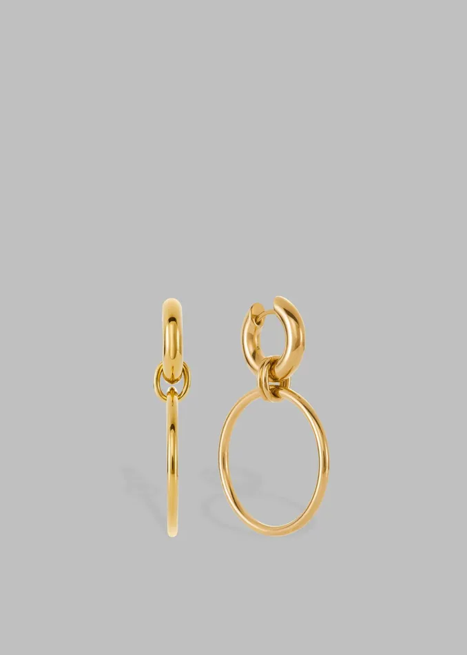 The Frankie Shop Otiumberg Laguna Hoops 8211 Gold 8211 Women
