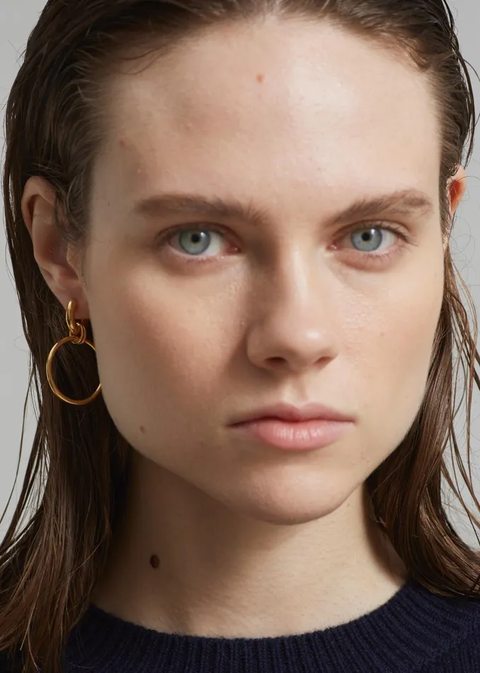 The Frankie Shop Otiumberg Laguna Hoops 8211 Gold 8211 Women