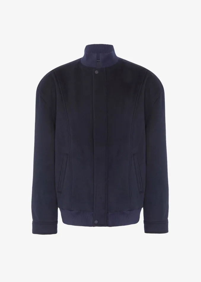 The Frankie Shop Outerwear Arley Oversized Bomber 8211 Navy 8211 Women
