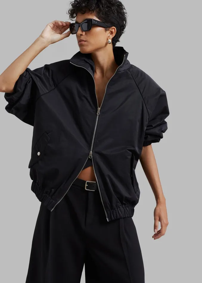 The Frankie Shop Outerwear Carlisle Light Jacket 8211 Black 8211 Women