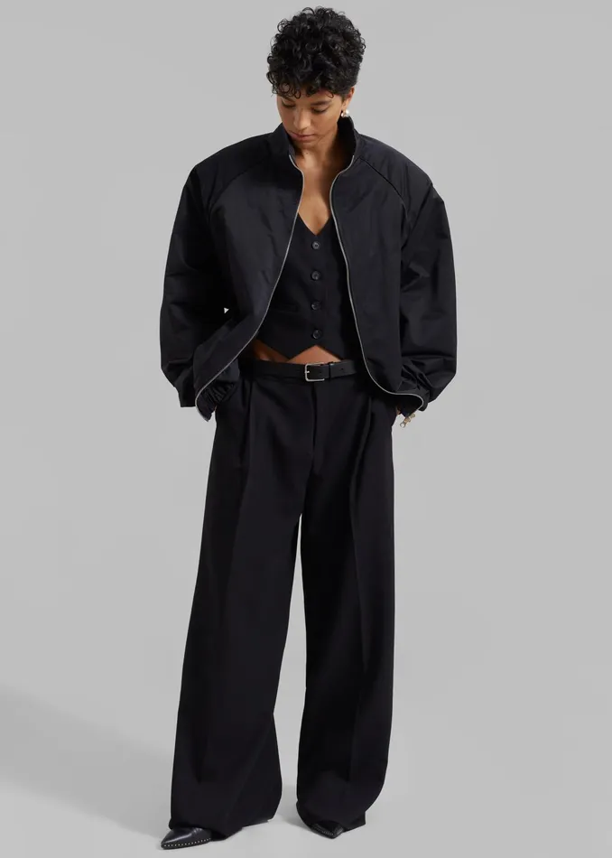 The Frankie Shop Outerwear Carlisle Light Jacket 8211 Black 8211 Women