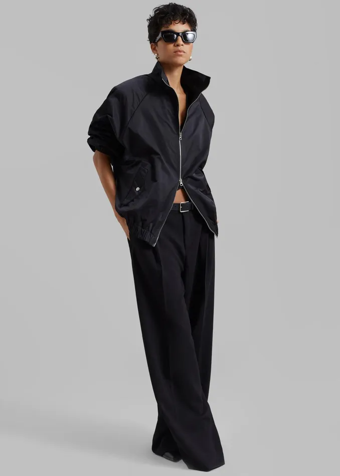 The Frankie Shop Outerwear Carlisle Light Jacket 8211 Black 8211 Women
