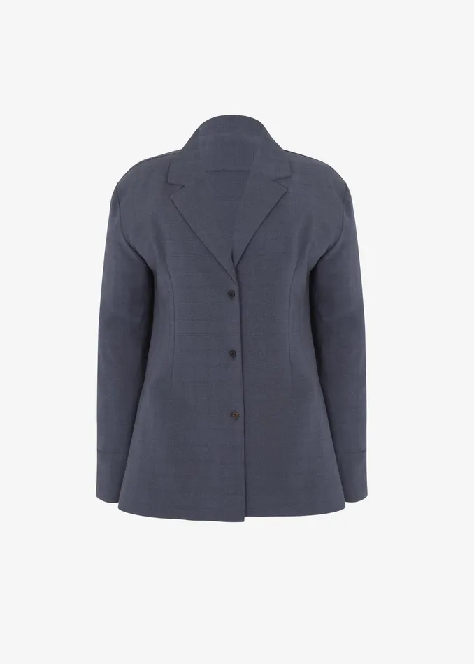 The Frankie Shop Outerwear Chappell Padded Blazer 8211 Grey 8211 Women