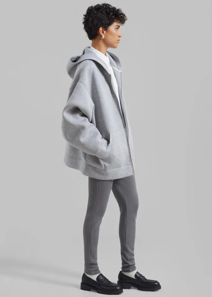 The Frankie Shop Outerwear Denton Oversized Hoodie 8211 Grey 8211 Women
