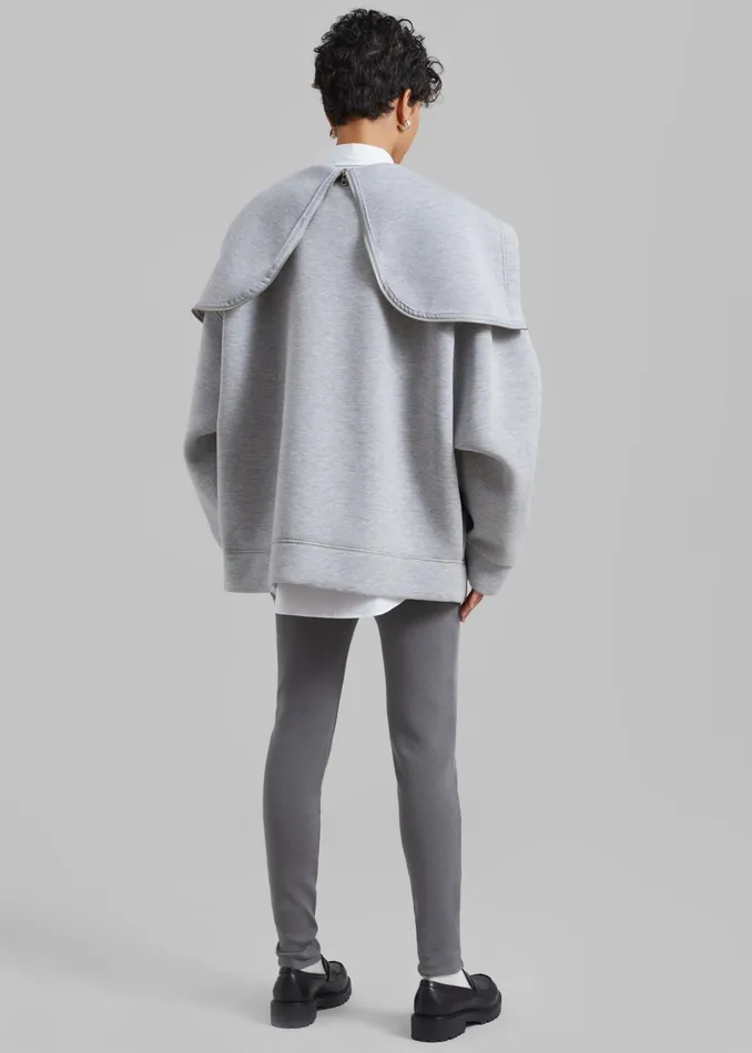The Frankie Shop Outerwear Denton Oversized Hoodie 8211 Grey 8211 Women