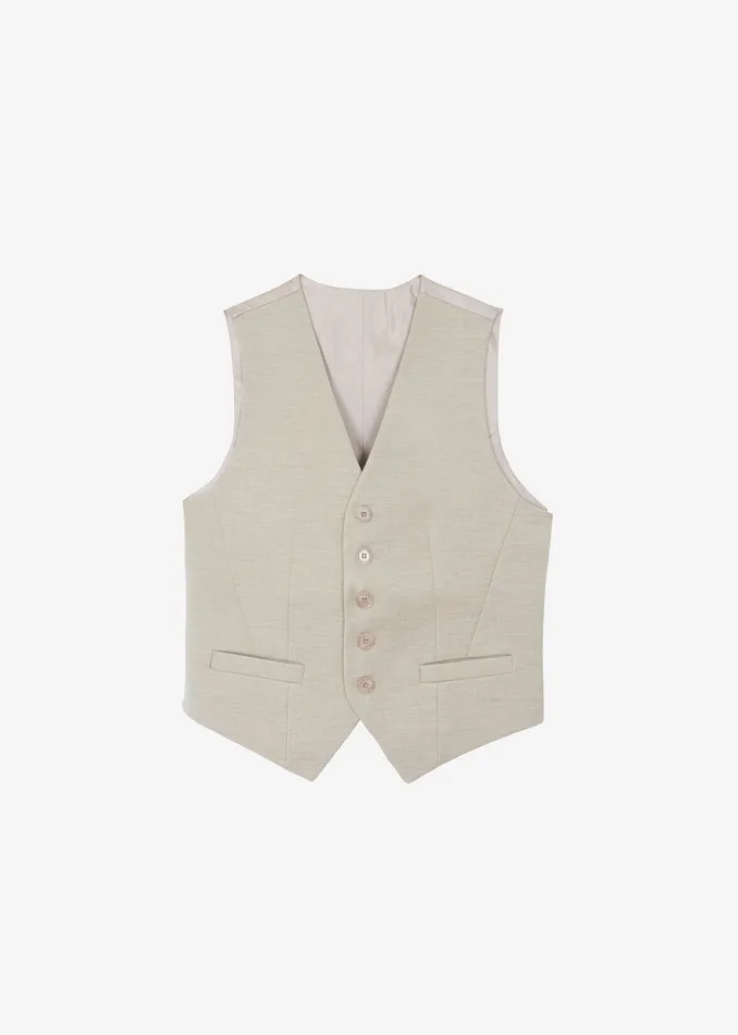 The Frankie Shop Outerwear Gelso Waistcoat 8211 Light Taupe Melange 8211 Women