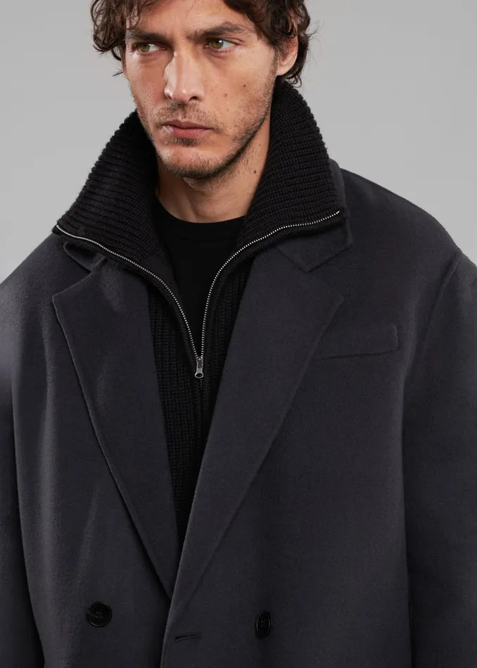 The Frankie Shop Outerwear Harry Wool Blazer 8211 Dark Grey 8211 Men