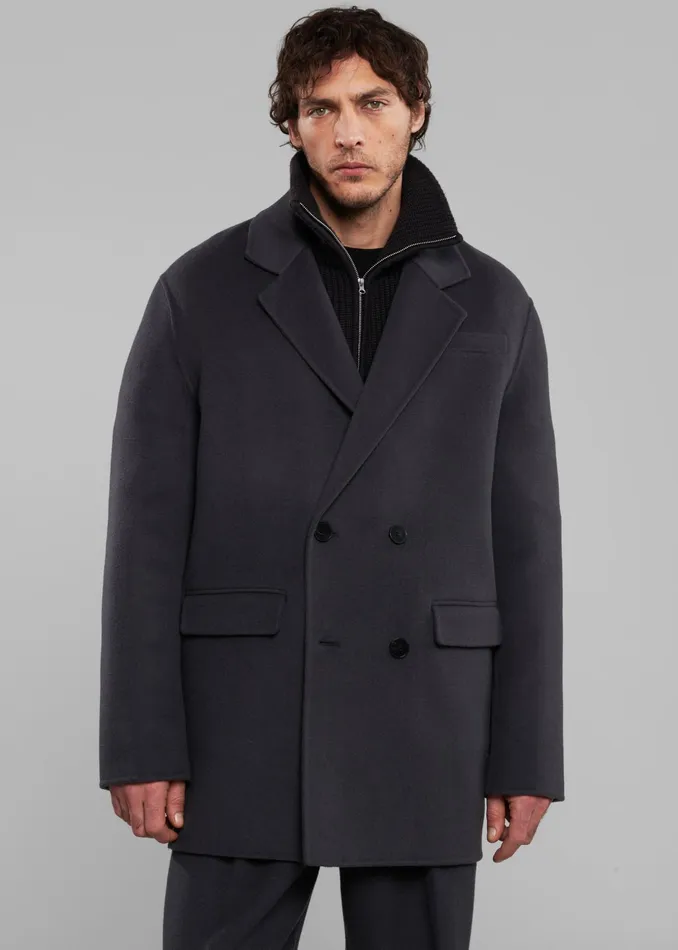 The Frankie Shop Outerwear Harry Wool Blazer 8211 Dark Grey 8211 Men