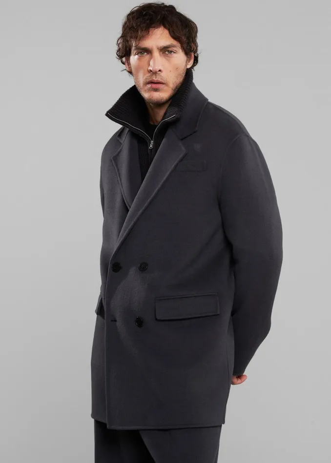 The Frankie Shop Outerwear Harry Wool Blazer 8211 Dark Grey 8211 Men