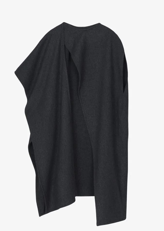 The Frankie Shop Outerwear Whisella Cape 8211 Charcoal 8211 Women