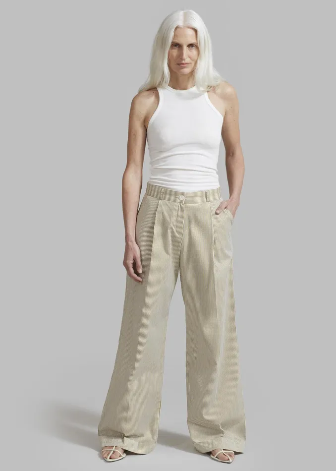 The Frankie Shop Tops Corsy Ribbed Tank 8211 Optic White 8211 Women