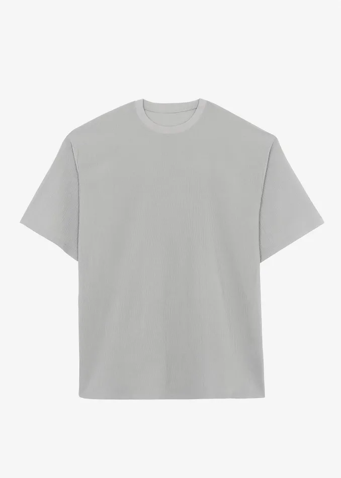 The Frankie Shop Tops Eliott Crinkle Tee 8211 Grey 8211 Men