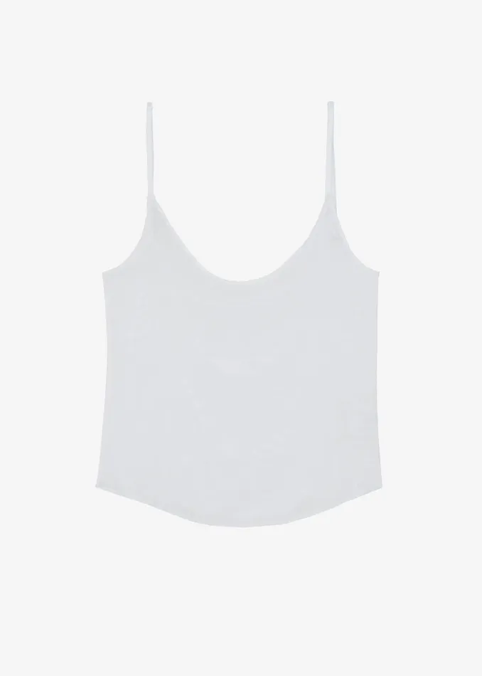 The Frankie Shop Tops Kyla Sheer Tank Top 8211 White 8211 Women