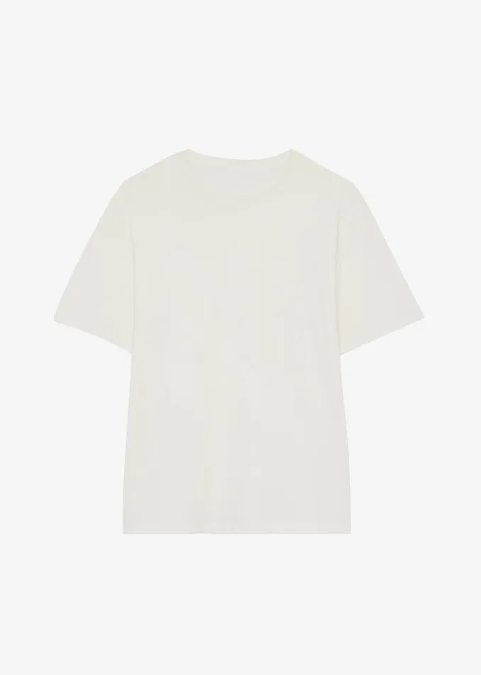 The Frankie Shop Tops Lilou Simple Tee 8211 Beige 8211 Women