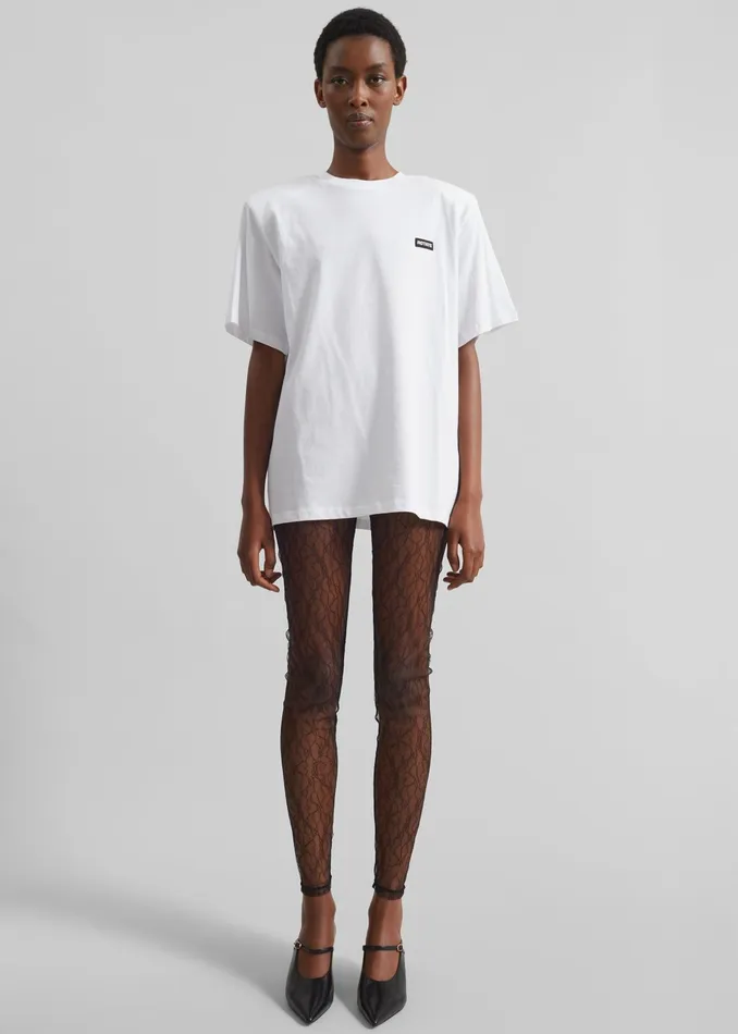 The Frankie Shop Tops Rotate Oversized TShirt 8211 Bright White 8211 Women