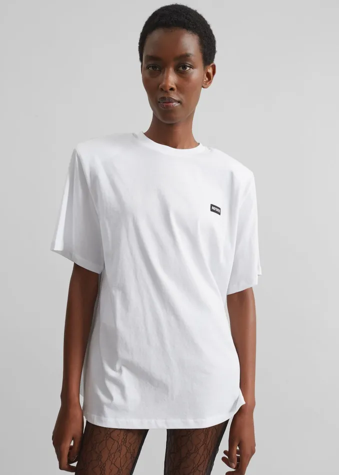 The Frankie Shop Tops Rotate Oversized TShirt 8211 Bright White 8211 Women