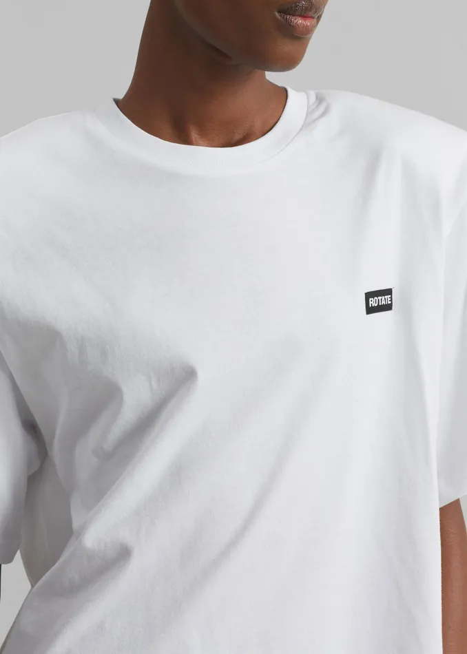 The Frankie Shop Tops Rotate Oversized TShirt 8211 Bright White 8211 Women