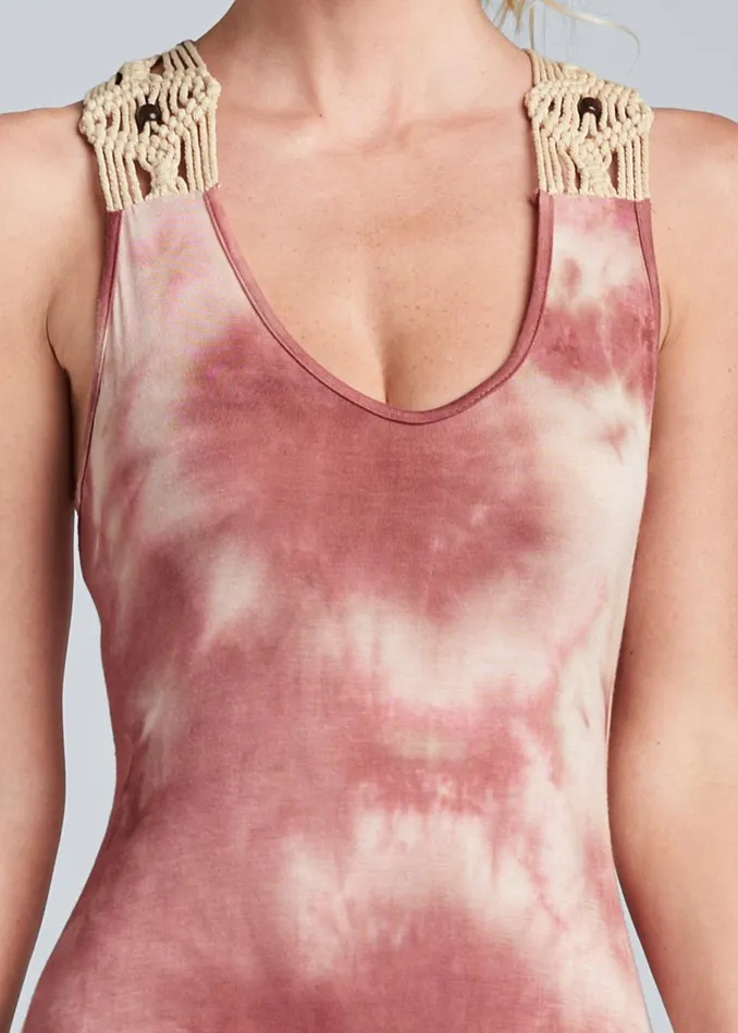 TIEDYE MAXI DRESS Blush Multi Women VENUS Casual Dresses