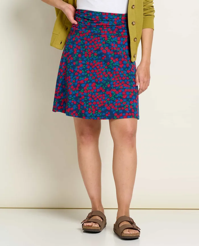 ToadandCo Chaka Skirt True Navy Florist Print Women8217s Skirts and Skorts