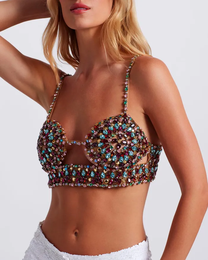 Tops and Bodysuits Women PatBO PREORDER HandBeaded Bralette